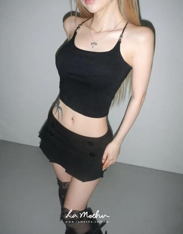 後交叉串珠細肩背心(闆娘清單)
